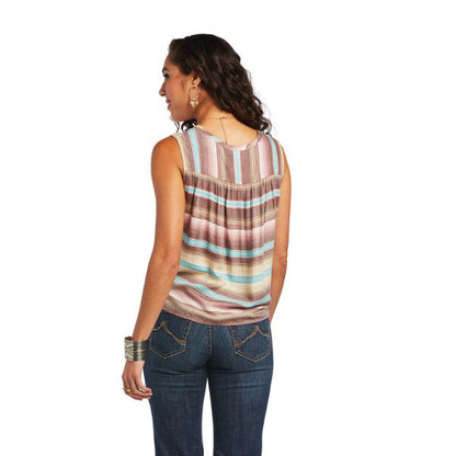 Ariat Womens Baja Sleeveless Tank Serape Stripe - EQ Saddlery