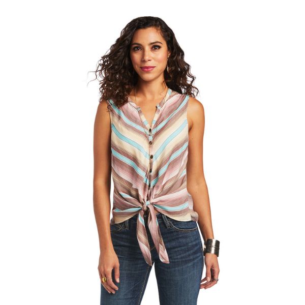 Ariat Womens Baja Sleeveless Tank Serape Stripe - EQ Saddlery