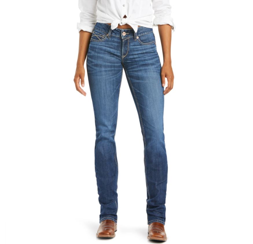 Ariat Womens REAL Myla Stackable Straight Leg Jean Irvine