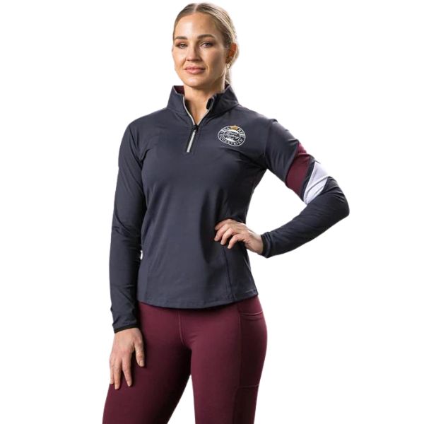 BARE Royal Riding Club Balmoral Baselayer - Burgundy - EQ Saddlery
