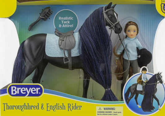 Breyer Classic Jet and English Rider Charlotte - EQ Saddlery