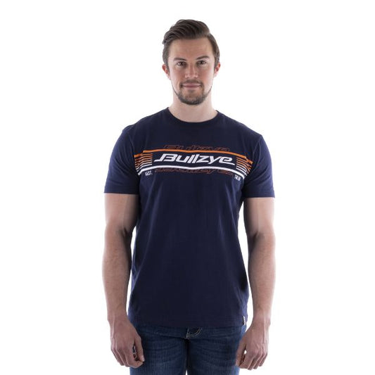 Bullzye Mens Elevation Short Sleeve Tee Navy - EQ Saddlery