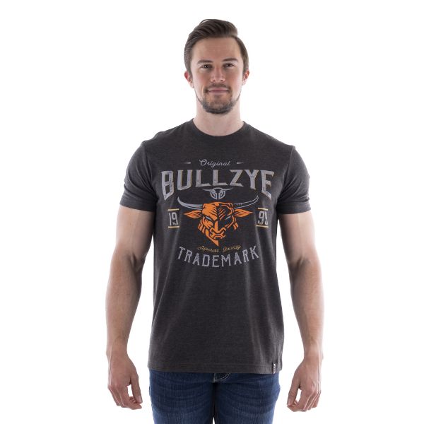 Bullzye Mens Universal Short Sleeve Tee Charcoal Marle - EQ Saddlery