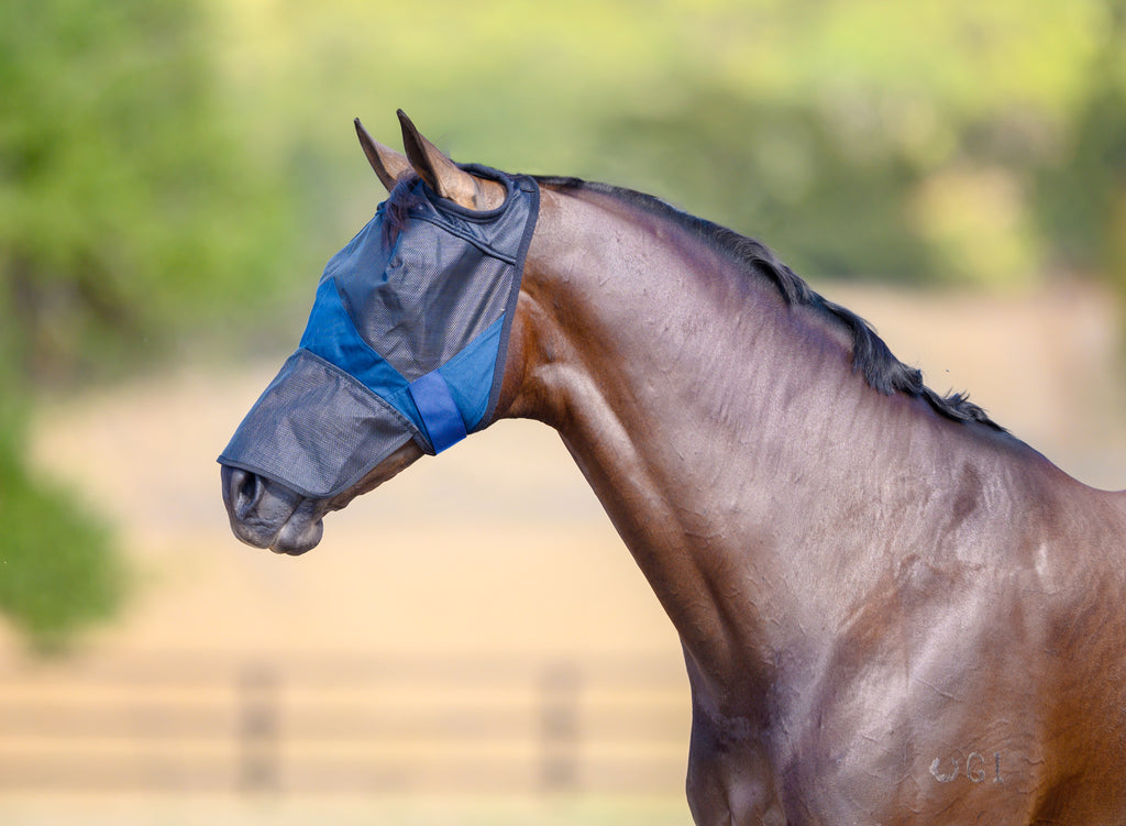 Derby Deluxe Fly Mask With Nose