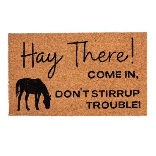 Door Mat Hay There - EQ Saddlery