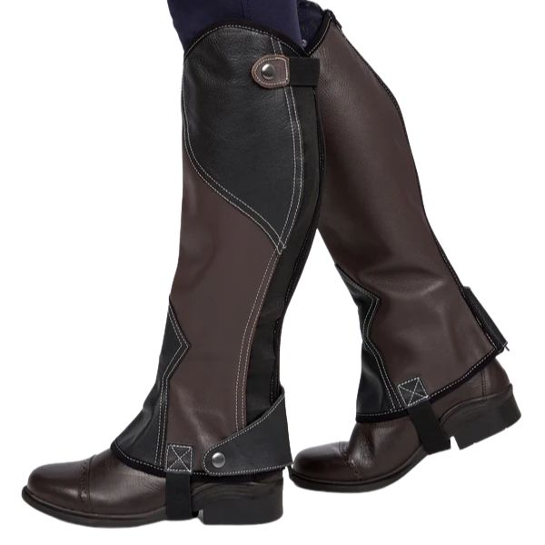 GG Rider Two Tone Leather Gaiters