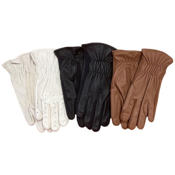 Glove Leather Spandex Gloves - EQ Saddlery
