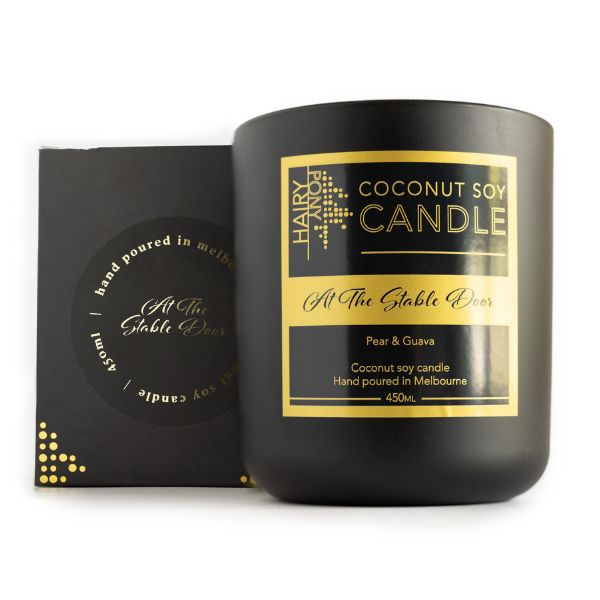 Hairy Pony Candle At The Stable Door
