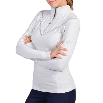 Harcour Poete Long Sleeve Warm Polo Navy