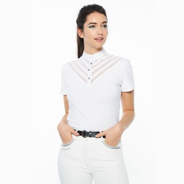Harcour Ocean Short Sleeve Competition Polo White