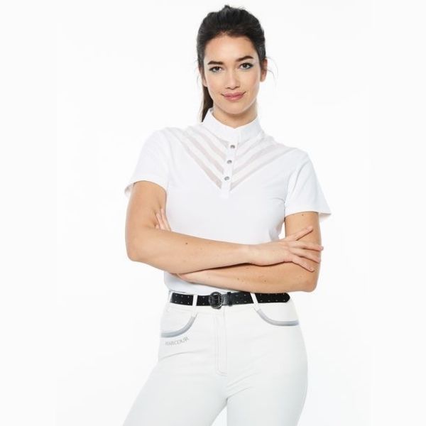 Harcour Ocean Short Sleeve Competition Polo White