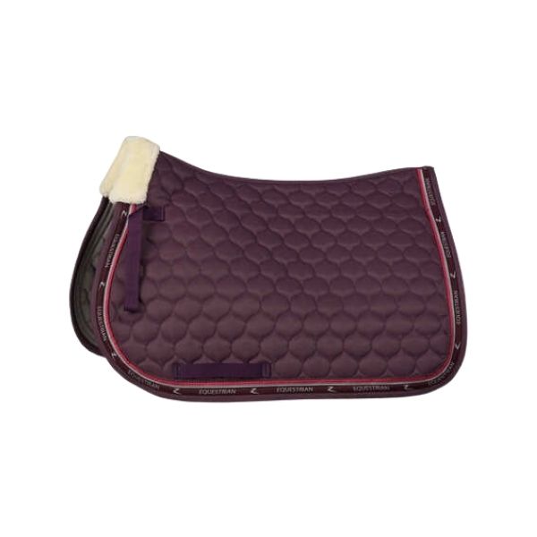 Horze Claremont All Purpose Saddle Pad Eggplant Burgundy - EQ Saddlery