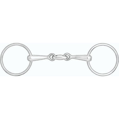 Horze Double-Jointed Loose Ring Snaffle Bit