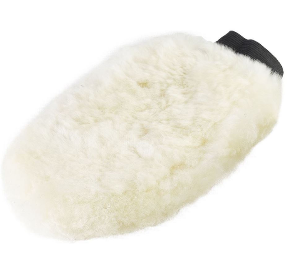 Horze Sheepskin Grooming Mitt - EQ Saddlery