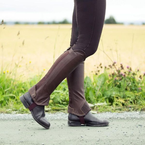 Horze Spirit Leather Half Chaps - EQ Saddlery
