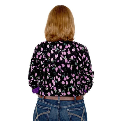 Just Country Womens Abbey Full Button Work Shirt - EQ Saddlery