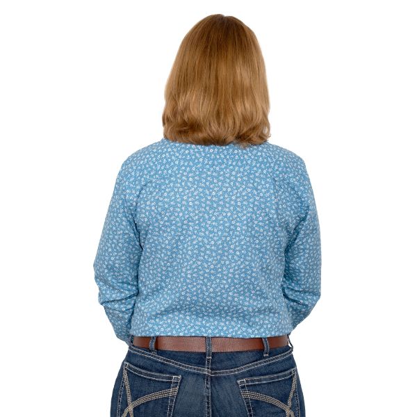 Just Country Womens Abbey Full Button Work Shirt - EQ Saddlery