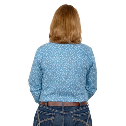 Just Country Womens Abbey Full Button Work Shirt - EQ Saddlery