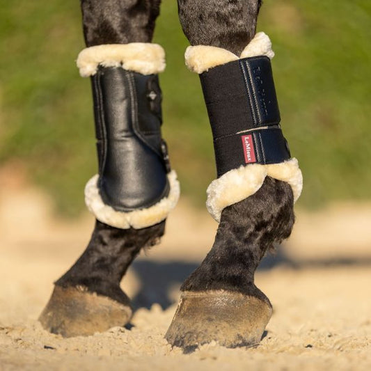 LeMieux Fleece Edged Mesh Brushing Boots