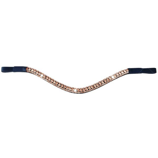 Lumiere Rose Gold Crystal Browband