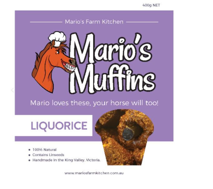 Marios Muffins Licorice