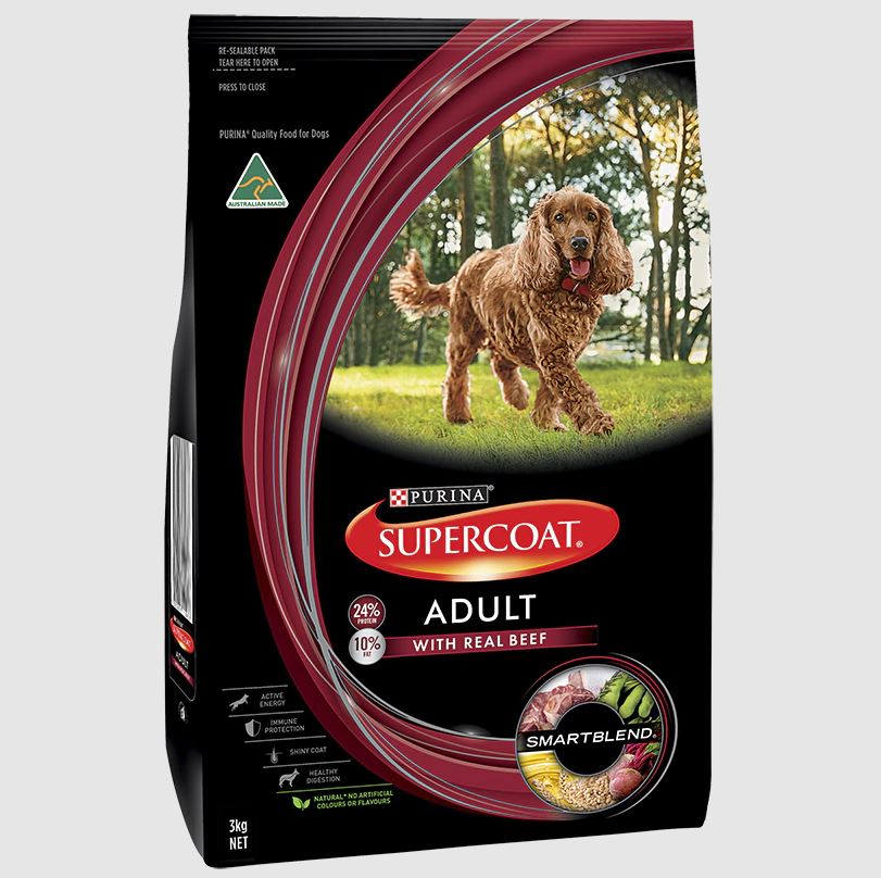 Nestle Purina Supercoat Adult Dog Beef