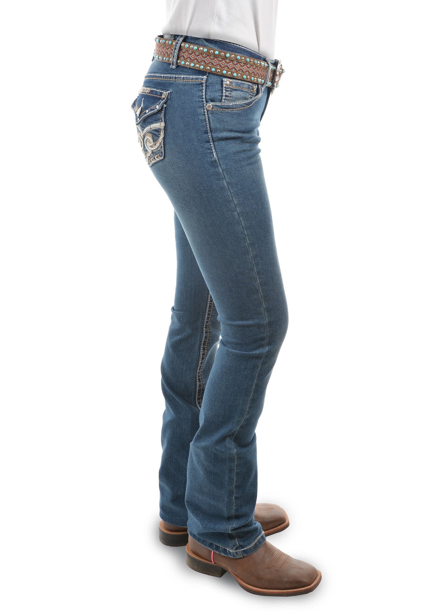 Pure Western Womens Brandy Boot Cut Jeans - EQ Saddlery