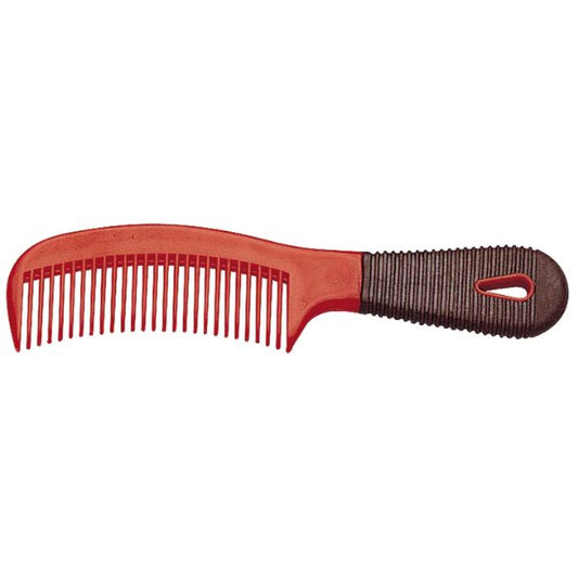 Plastic Comb with Rubber Handle - EQ Saddlery