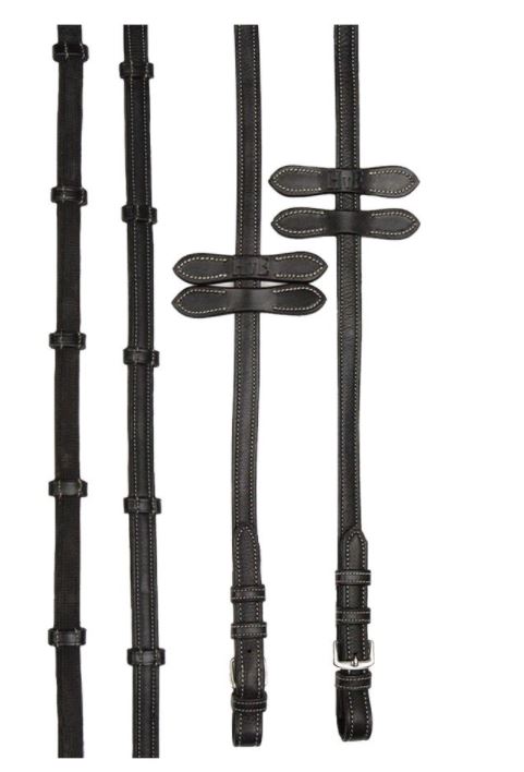 PS of Sweden San Francisco Reins Brown - EQ Saddlery