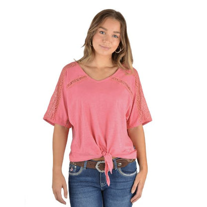 Pure Western Beatrice Fashion Tee Rose