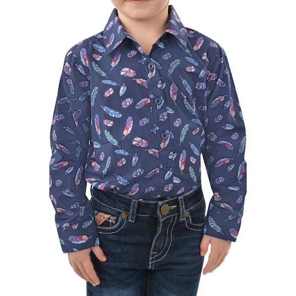 Pure Western Girls Harlene Print Long Sleeve Shirt - EQ Saddlery