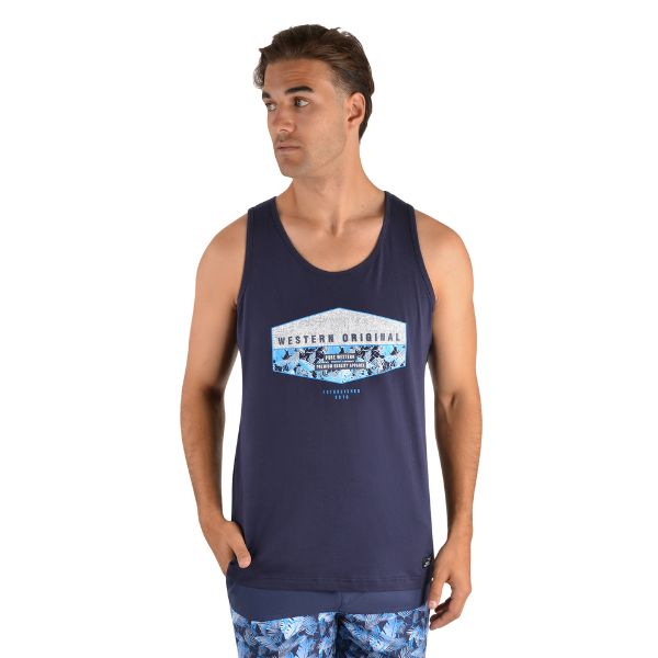 Pure Western Mens Robertson Singlet