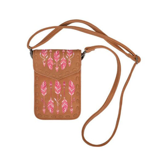 Pure Western Stella Phone Bag Tan - EQ Saddlery