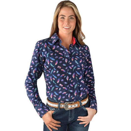Pure Western Womens Harlene Print Long Sleeve Shirt
