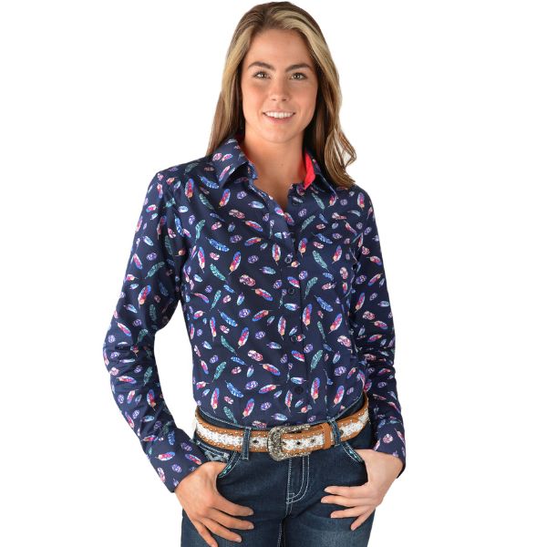 Pure Western Womens Harlene Print Long Sleeve Shirt - EQ Saddlery