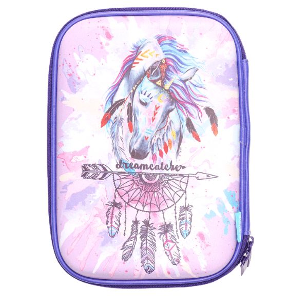 Spencil Dreamcatcher Horse Hard Head Pencil Case - EQ Saddlery