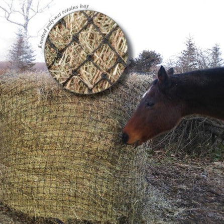 Showmaster Round Bale Poly Slow Feeder Haynet - EQ Saddlery