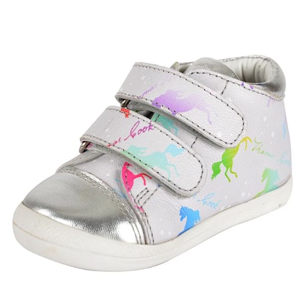 Thomas Cook Infant Altair Velcro Shoe Grey/Silver - EQ Saddlery