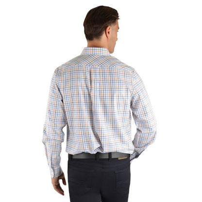 Thomas Cook Mens Hughesdale Check 2-Pocket Long Sleeve Shirt White/Multi - EQ Saddlery