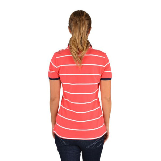 Thomas Cook Delilah Short Sleeve Polo Watermelon - EQ Saddlery