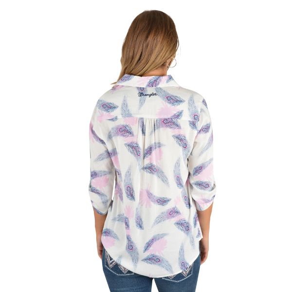 Wrangler 3/4 Sleeve Shirt Rebecca Print - EQ Saddlery