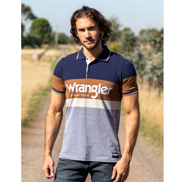 Wrangler Mens Mason Short Sleeve Polo - EQ Saddlery