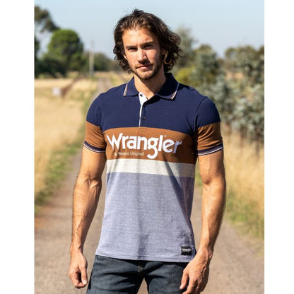 Wrangler Mens Mason Short Sleeve Polo - EQ Saddlery