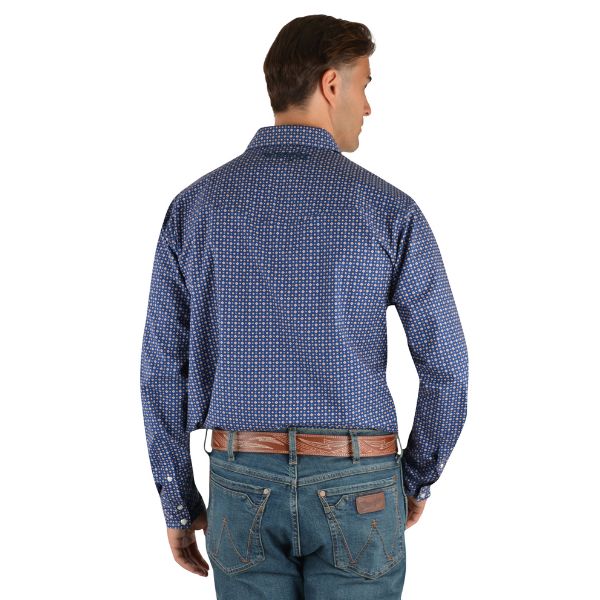 Wrangler Mens Western Long Sleeve Shirt - EQ Saddlery